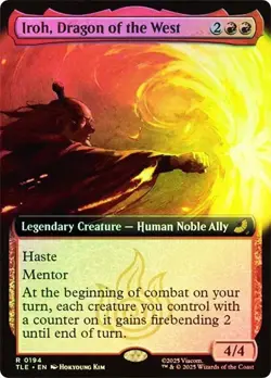 Iroh, Dragon of the West Foil Extended Art Avatar: The Last Airbender NM MTG - Image 1