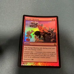 MTG Savage Beating Darksteel Foil NM Near Mint - Image 1