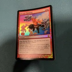 MTG Savage Beating Darksteel Foil NM Near Mint - Image 2