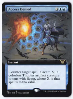 Access Denied (Extended Art) R Commander: Kamigawa: Neon Dynasty 47 NM - Image 1