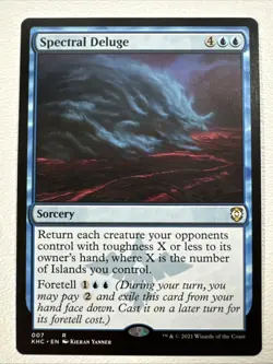 Spectral Deluge - Regular Rare #7 NM/MINT Commander: Kaldheim KHC MTG - Image 1