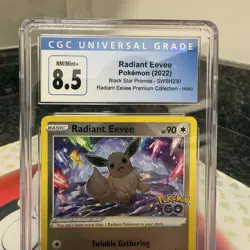 2022 POKEMON BLACK STAR PROMOS, RADIANT EEVEE PREM COLL. RADIANT EEVEE CGC 8.5 - Image 2