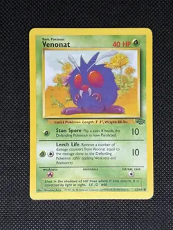 Pokemon TCG VENONAT 63/64 Jungle Set Unlimited WOTC - Image 1