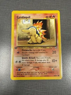 Cyndaquil 1st Edition 57/111 Neo Genesis WOTC Vintage Pokemon Lp-Nm - Image 1