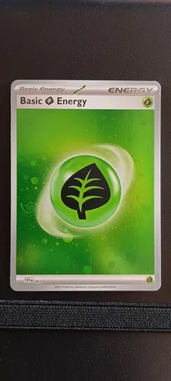 Pokemon 151 HD Cosmo Holo Grass Energy With HD MEW TAIL SWIRL Nm/M - Image 2