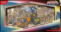 Pokemon TCG Prismatic Evolutions Lucario Ex + Tyranitar Ex Premium Collection - Image 1