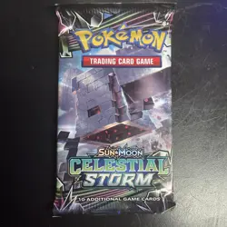 Pokemon TCG - SM Celestial Storm Booster Pack - Factory Sealed - Unweighed - - Image 1