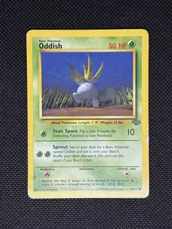 Pokemon TCG ODDISH 58/64 Jungle Set Unlimited WOTC - Image 1