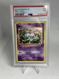 Pokemon Mew 2016 XY Evolutions Holo 53/108 PSA 7 FRESH SLAB - Image 1