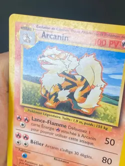 CARTE POKEMON ARCANIN 23/102 FR PEU COMMUNE SET DE BASE - TBE+ - Image 2
