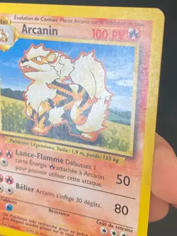 CARTE POKEMON ARCANIN 23/102 FR PEU COMMUNE SET DE BASE - TBE+ - Image 3