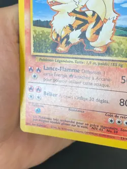 CARTE POKEMON ARCANIN 23/102 FR PEU COMMUNE SET DE BASE - TBE+ - Image 4
