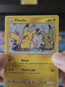Minty Pokemon TCG Pikachu SM162 Team Up Holo Blister Mint Condition Contender - Image 3