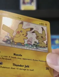 Minty Pokemon TCG Pikachu SM162 Team Up Holo Blister Mint Condition Contender - Image 5