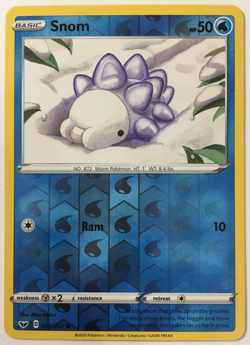 POKEMON SNOM 063/202 SWORD & SHIELD COMMON REVERSE HOLO NEAR MINT - Image 1