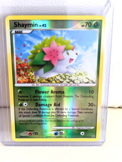 2009 Pokemon Shaymin Platinum Reverse Holo Rare 14/127 DPBP#531 - Image 4