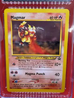 CGC 8.5 NM-MINT+ Magmar # 44 WOTC Black Star PROMO Pokemon League - Image 2