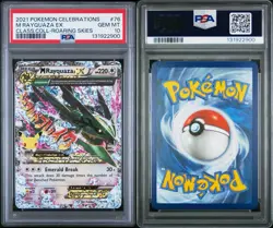 2021 POKEMON CELEBRATIONS CLASSIC COLLECTION #76 M RAYQUAZA EX PSA 10 - Image 3