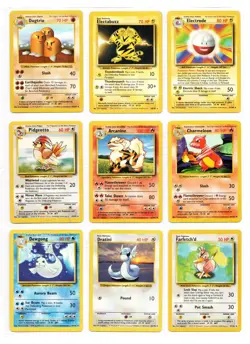 Complete Pokemon Base Set 102/102 1999 WotC LP w/ Some Shadowless & 1st Edition - Image 5