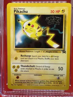 CGC 8 Pikachu 1999 Black Star Promos #4 WB Movie Pokemon TCG NM/MINT Vintage - Image 2