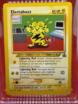 CGC 9.5 Electabuzz #46 WOTC Black Star Promo Pokemon TCG MINT+ Vintage 2000 - Image 2