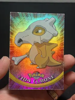 2000 Topps Pokemon TV Animation Series 2 Rainbow Foil Cubone #104 - Image 1