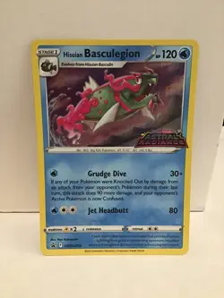 Hisuian Basculegion SWSH205 Prerelease Holo Promo Pokemon Astral Radiance Stamp - Image 1