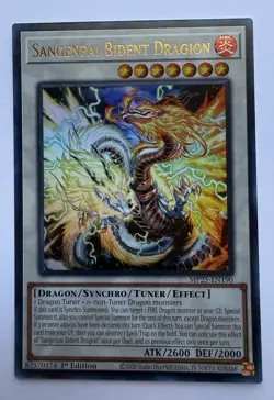 Yugioh! Sangenpai Bident Dragion - MP25-EN190 - Ultra Rare - 1st Edition - Image 1