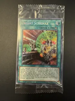 Yugioh SEALED Urgent Schedule LDS2-EN125 Secret Rare 1st Edition - Image 1
