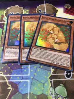 Yu-gi-oh! TCG 3x Kittytail, Mystical Beast of the Forest CYAC-EN096 x3 SUPER NM - Image 1