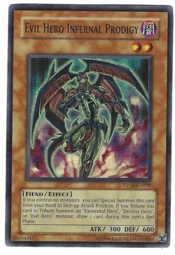 Evil Hero Infernal Prodigy x1 8/10 LP+ Yu-Gi-Oh DP6: Jaden Yuki DP06-008 01 - Image 1
