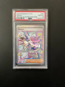 Scarlet & Violet Base Set Miriam Special Illustration Rare Card 251/198 PSA 10 - Image 1