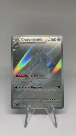 Pokemon TCG Crabominable Illustration Rare Stellar Crown Ultra Rare Card 149/142 - Image 1