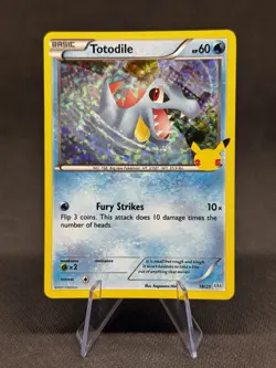 Totodile 18/25 McDonalds 25th Anniversary Promo 2021 HOLOFOIL Pokemon Card NM - Image 1