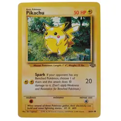 Pokemon TCG Pikachu Jungle 60/64 Regular Unlimited Common Card WOTC - Image 1