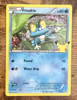Froakie 22/25 2021 McDonald's 25th Anniversary Pokemon Card Promo Holo - Nm - Image 1
