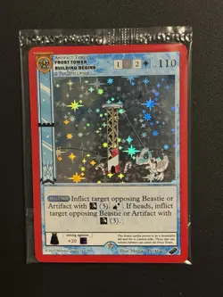 Metazoo Unreleased Frost Tower Building Begins Promo Sealed Holo Trading Card - Image 1