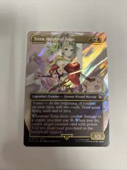 Terra Herald Of Hope Borderless Surge Foil Card #0212 MTG - Image 1
