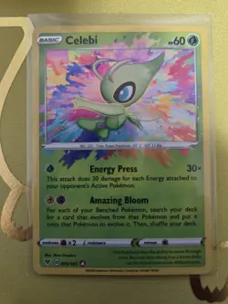 Pokemon TCG Celebi Vivid Voltage Holo Card 009/185 Amazing Rare Nm English - Image 1
