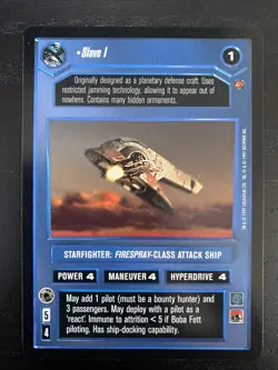 Decipher Star Wars CCG Cloud City SLAVE 1 Card NM - Image 1