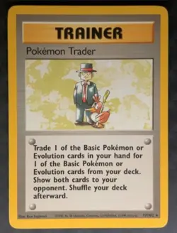 1999 base set trainer card Pokemon Trainer 77/102 - Image 1