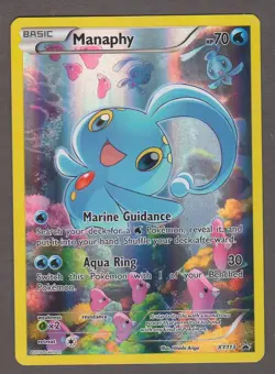 Manaphy XY113 Black Star Promo - Full Art - Pokemon Card XY 2016 NM - Image 1