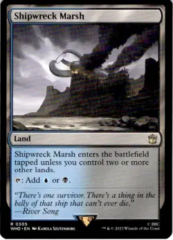 Shipwreck Marsh 2023 Magic MTG Universes Beyond: Doctor Who #R0305 Rare - Image 1