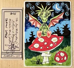 MTG ARTIST PROOF Chinese Dragon Whelp AP Sketch Art Amy WEBER Magic - Image 1