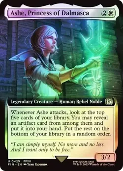 Ashe, Princess of Dalmasca Extended Art Foil (FIN) Final Fantasy MTG Magic 0425 - Image 1