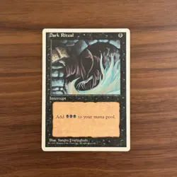 Dark Ritual MTG Core Set 4th Edition Regular - LP/MP - Image 1