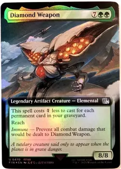 MTG Diamond Weapon (Extended Art Foil) Final Fantasy 470 FF7 FFVII NM - Image 1