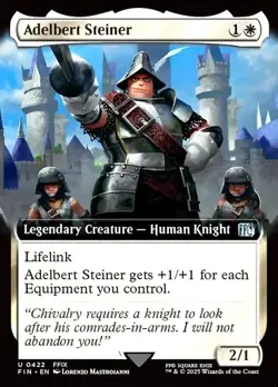 MTG Adelbert Steiner 422 Foil Extended Art Final Fantasy - Image 1