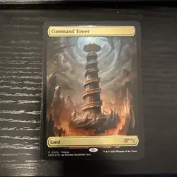 MTG Command Tower Turbo tower textless Foil promo Full Art 0002 TLA Avatar - Image 1