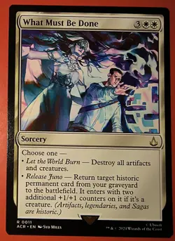 MTG: Assassins Creed/WHAT MUST BE DONE/ #011 /CCG/TCG NM /Rare /2024 - Image 1